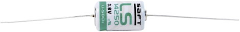 1/2 AA lítium elem, forrasztható, 3,6V 1200 mAh, forrfüles, 15 x 25 mm, Saft LS14250CNA