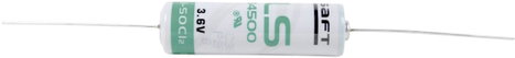 AA lítium ceruzaelem, forrasztható, 3,6V 2600 mAh, forrfüles, 14,5 x 50 mm, Saft LS14500CNA