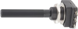Forgó potméter, mono 0,1 W 470 kΩ Piher PC16SH-10IP06474B2020MTA LOG