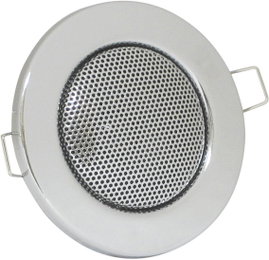 Mennyezetbe építhető hangszóró ezüst színben 60 mm