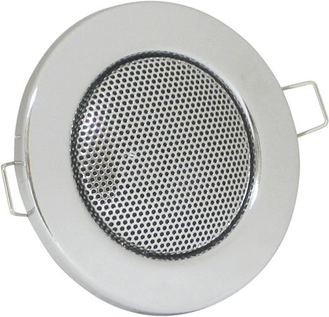 Mennyezetbe építhető hangszóró ezüst színben 60 mm