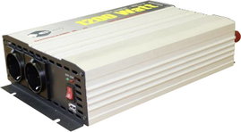 Színuszos jellegű inverter, 1200 W/2400 W24 V/DC (22 - 28 V) - 230 V/AC · 5 V/DC USB, e-ast HPL1200-