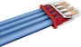 Vezetékösszekötő sorkapocs 0,5-2,5 mm², narancs (átlátszó) 3 pól. WAGO COMPACT CONNECTOR 2. bélyegkép