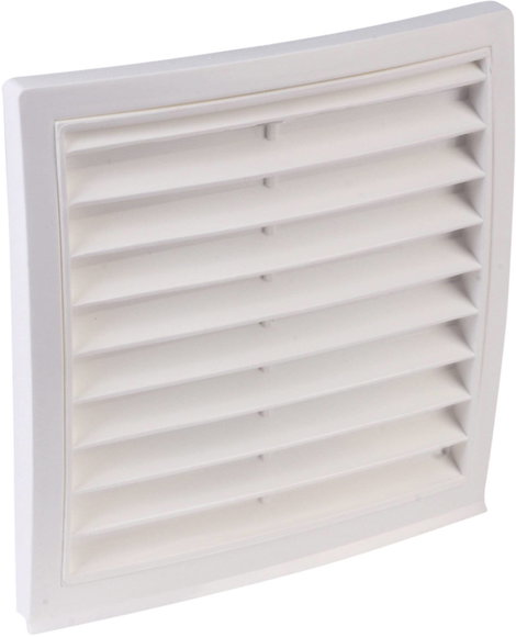 Ventilátor rács, műanyag, alkalmas a 10 cm átmérőjű csőhöz Wallair 100 szúnyogháló