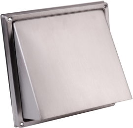 Ventilátor fedél, nemesacél, alkalmas a 10 cm átmérőjű csőhöz Wallair NW 100