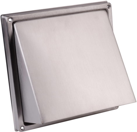 Ventilátor fedél, nemesacél, alkalmas a 10 cm átmérőjű csőhöz Wallair NW 100