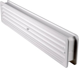 Ventilátor rács, műanyag, Wallair fürdőszobai ventilátor, fehér