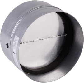 Visszacsapószelep tömítőgumival, horganyzott, 12,5 cm-es csőátmérőhöz, Wallair N35984