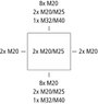 Kompakt fali elosztószekrény, 12 osztás, Spelsberg 73541201 2. bélyegkép