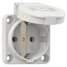 Védőérintkezős gép dugaszoló aljzat, 230 V/AC 16 A IP54, szürke, PCE 601.450.03