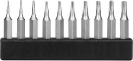 Mini Torx BIT készlet, 10 részes, T1-T10, 4 mm, Donau MBS67