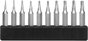 Mini Torx BIT készlet, 10 részes, T1-T10, 4 mm, Donau MBS67 bélyegkép