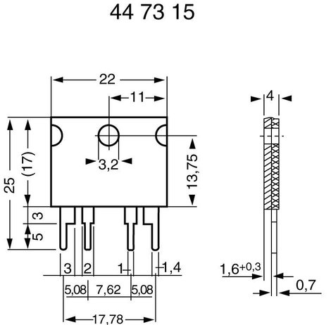 Precíziós ellenállás PBV 0.005 OHM 2. kép