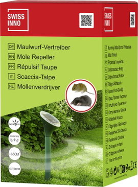 Napelemes vakondriasztó, pocokriasztó, Swissinno 1 704 001