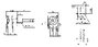 Forgó potméter, sztereo, 0,05 W 100 kΩ Potentiometer Service GmbH 4021 16T W4B8L30 100K+LOG 2. bélyegkép