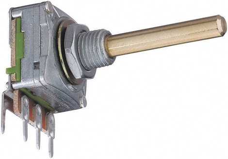 Forgó potméter, mono, 0,05 W 100 kΩ Potentiometer Service GmbH 2021 16 W4B8L30 100K+LOG