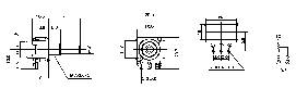 Forgó potméter, mono, 0,2 W 10 kΩ Potentiometer Service GmbH 3005 16S W4B8L30 10KLIN 2. kép