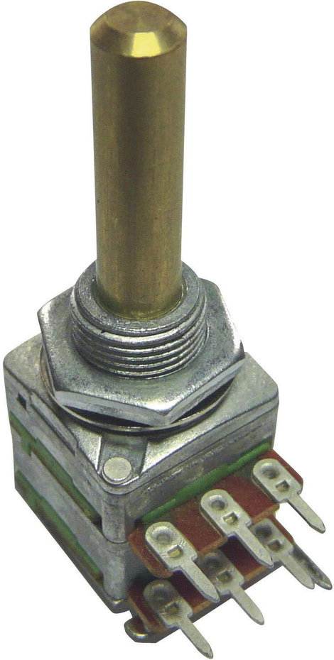 Forgó potméter, sztereo, 0,2 W 5 kΩ Potentiometer Service 4164 LIN