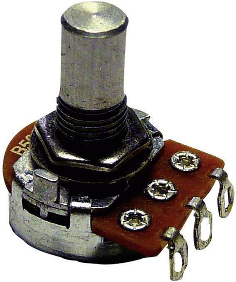 Forgó potméter, mono 0,1 W 500 kΩ Potentiometer Service GmbH 9323 ALPHA POT M7 500K LOG