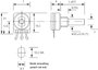 Forgó potméter, mono 0,25 W 1 MΩ Potentiometer Service 7241 LIN 2. bélyegkép