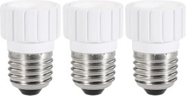 Lámpa foglalat átalakító adapter E27-ről E14-re, fehér, 3 db, Renkforce