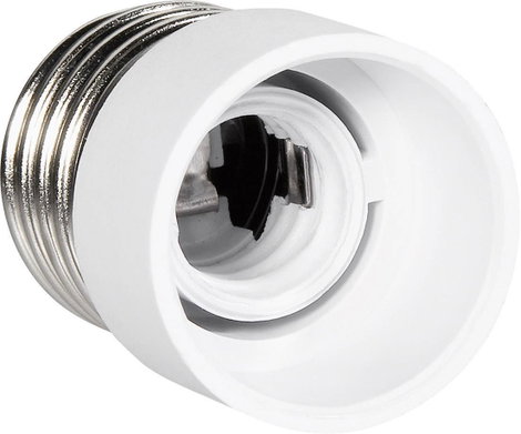 Lámpa foglalat átalakító adapter E27-ről E14-re, fehér, 3 db, Renkforce 3. kép