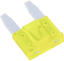 Conrad Mini lapos biztosíték az ipar és gépjárművek részére Sárga 32 V
