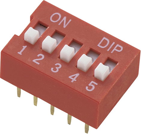 DIP kapcsoló Tru Components DS-05