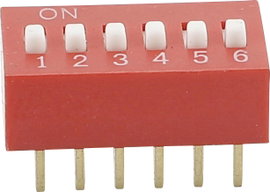 DIP kapcsoló Tru Components DS-06