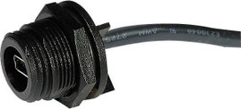 Mini USB-B beépíthető alj 2.0, IP68, tűsor, ESKA Bulgin PX0446