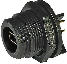 Mini USB alj, 2.0, A/B, IP68, beépíthető, tűsor, ESKA Bulgin PX0457