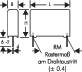 MKP kondenzátor, MKP10 1000PF 1000VDC 20% 2. bélyegkép