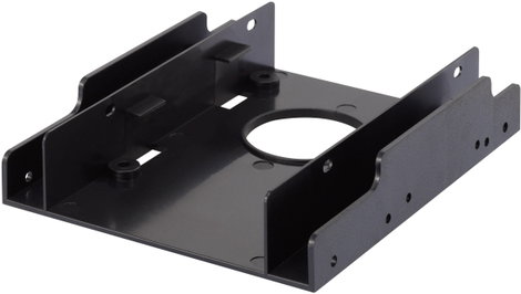 Dupla 3,5-os merevlemez beépítő keret, max. 2 db 2,5-os (6,35 cm) SDD merevlemezhez, Renkforce HDA-2