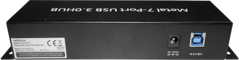 USB 3.0 hub, fém, kapcsolható, 7 portos, Renkforce RF-3269622 6. kép
