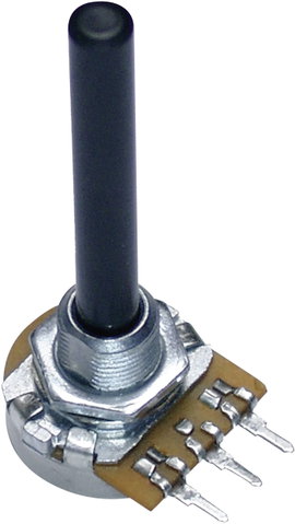 Forgó potméter, 20 mm, mono, lin 47kΩ, 0,25W, Potentiometer Service GmbH PC20BU 9807