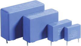 MKP fóliakondenzátor, radiális, álló 0,01 µF 275 V/AC 20 % RM 10 mm 12,5 x 5 x 11 mm