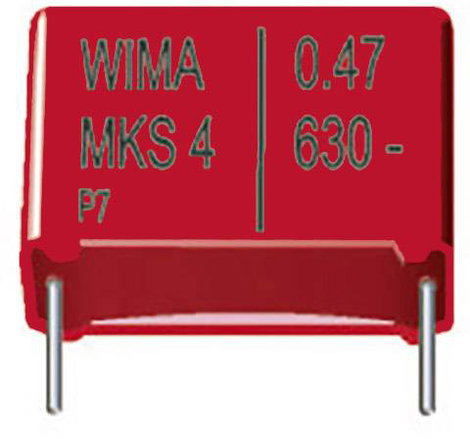 Wima MKS4J021002B00KSSD 1 db MKS fóliakondenzátor Radiális kivezetéssel 0.01 µF 630 V/DC 20 % 7.5 mm