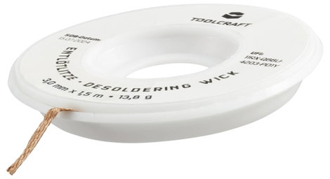 Kiforrasztó huzal Hossz 1.5 m Szélesség 3.0 mm Toolcraft ZD-180 3. kép