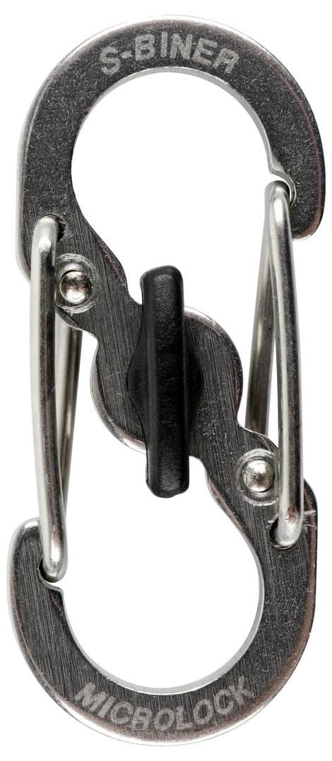 Dupla karabíner, ezüst színű, 2 db, S-Biner MicroLock NI-LSBM-11-2R3 MicroLock S-Biner 2 NITE Ize 2. kép