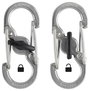Dupla karabíner, ezüst színű, 2 db, S-Biner MicroLock NI-LSBM-11-2R3 MicroLock S-Biner 2 NITE Ize 3. bélyegkép