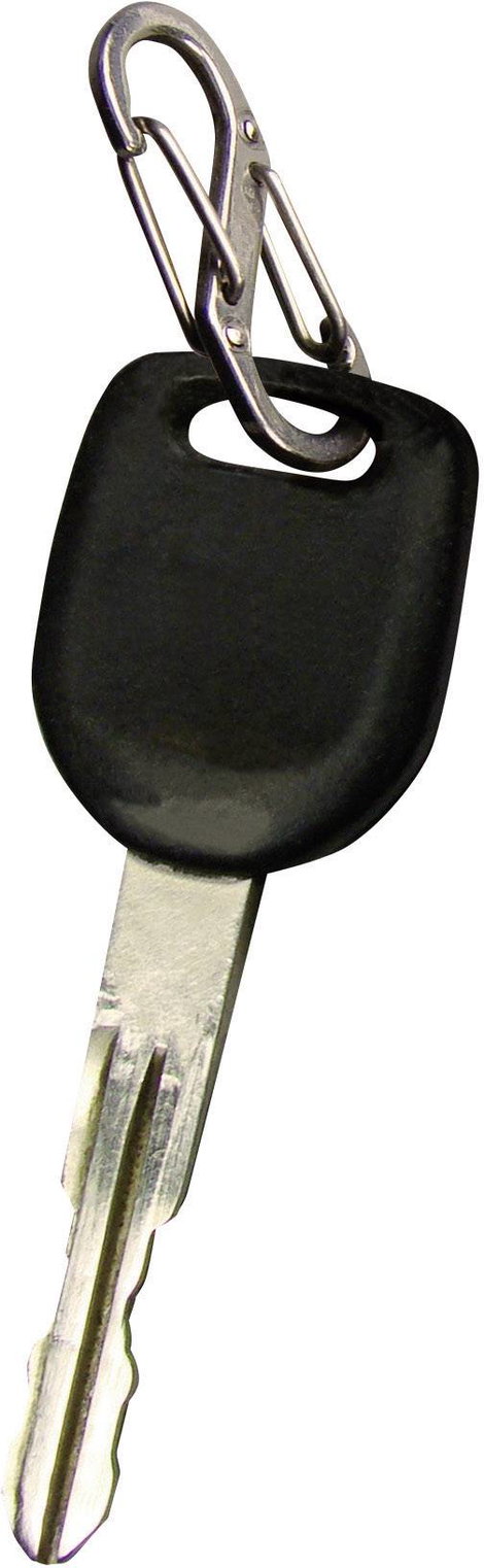 Kulcstartó, ezüst színű, 6 db 0,5-ös méretű S-Binerrel NI-KRS-03-11 KeyRack 6 S-Biner NITE Ize 4. kép