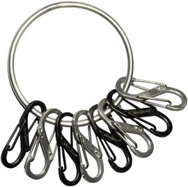 Kulcskarika 8 db S-Biner karabínerrel NI-BRG-M1-R3 BigRing 8 S-Biner NITE Ize