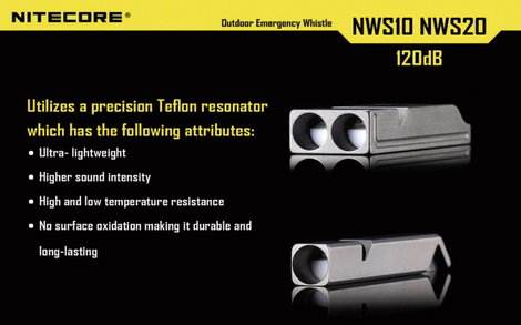NiteCore Vészjelző síp, NiteCore NWS10 Vészjelző síp, NWS10 7. kép