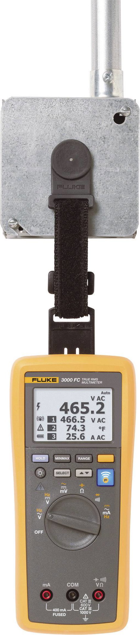 Grafikus, többsoros digitális multiméter, True RMS adattárolós, bluetooth kapcsolat Fluke FLK-3000 F 7. kép
