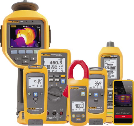AC/DC árammérő addattárolós mérőműszer, bluetooth kapcsolat, 600A/AC 1000A/DC FLK-a3002 FC Fluke Con 4. kép