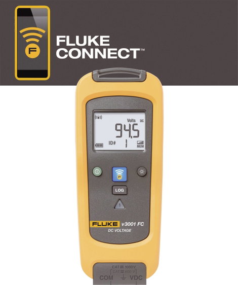 DC Egyenfeszültség mérő, adattárolós Voltmérő műszer, bluetooth kapcsolattal Fluke FLK-V3001 FC Fluk 3. kép