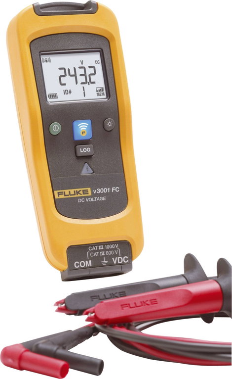 DC Egyenfeszültség mérő, adattárolós Voltmérő műszer, bluetooth kapcsolattal Fluke FLK-V3001 FC Fluk 6. kép