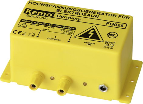 Nagyfeszültség generátor elektromos kerítéshez, villanypásztorhoz , KEMO FG025