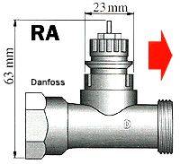 Termosztát adapter, Danfoss RA 3. kép
