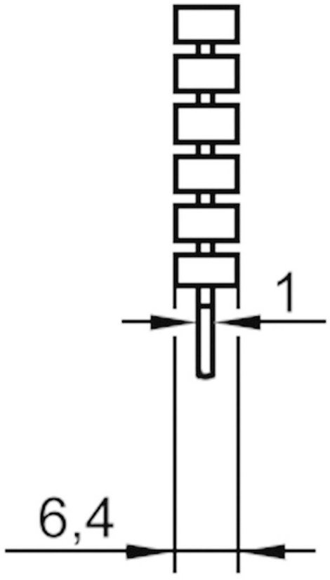 Hűtőborda 21 K/W 35,8 x 22,3 x 6,4 mm TO-220, Assmann WSW V5641B-T 3. kép